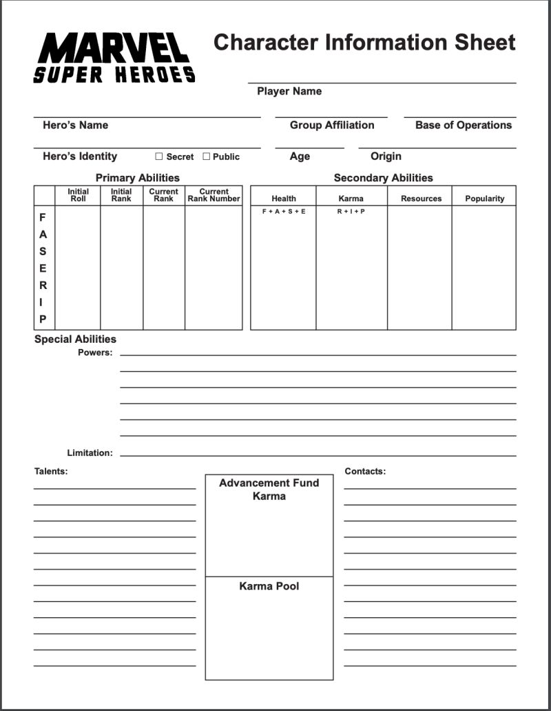 Infinity Character Sheet V8 Thom Shartle Pdf - High Quality Full HD Minimal Patterns | Free Download