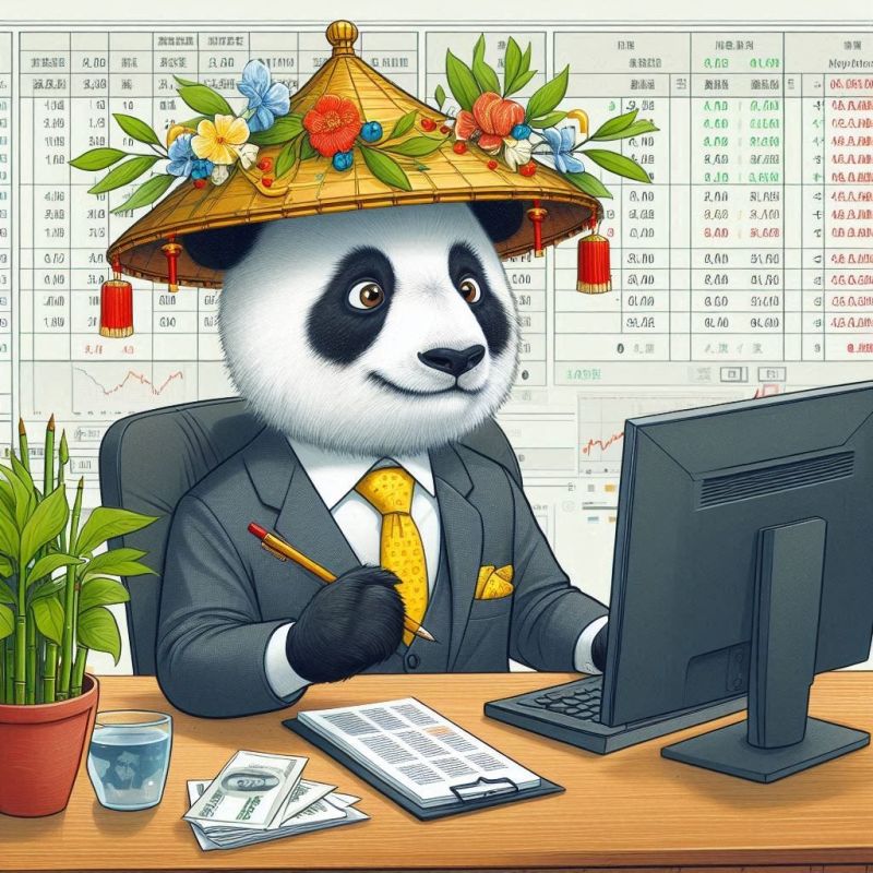 Panda Perspectives Substack - Premium Colorful Texture - High Resolution