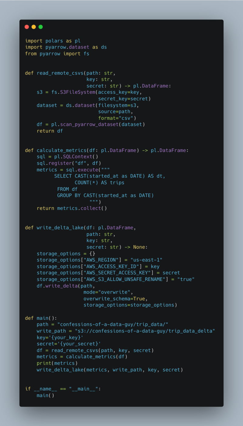 Daniel Beach On Linkedin Spark Polars Dataengineering Deltalake - Mobile Dark Arts for Desktop
