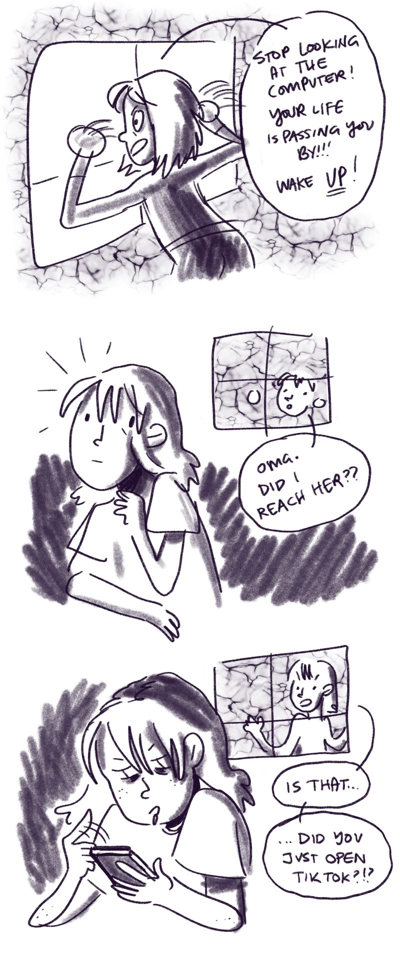 Diary Comic Linktree - Perfect Dark Design - Retina