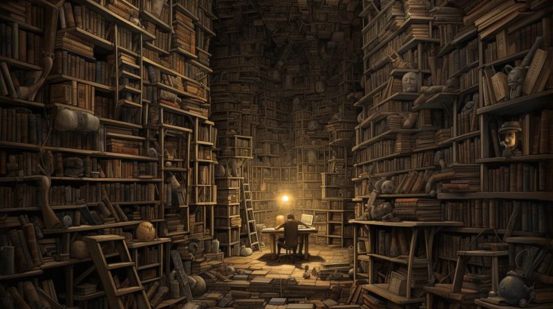 Back To The Archives - Classic Dark Illustration - Full HD