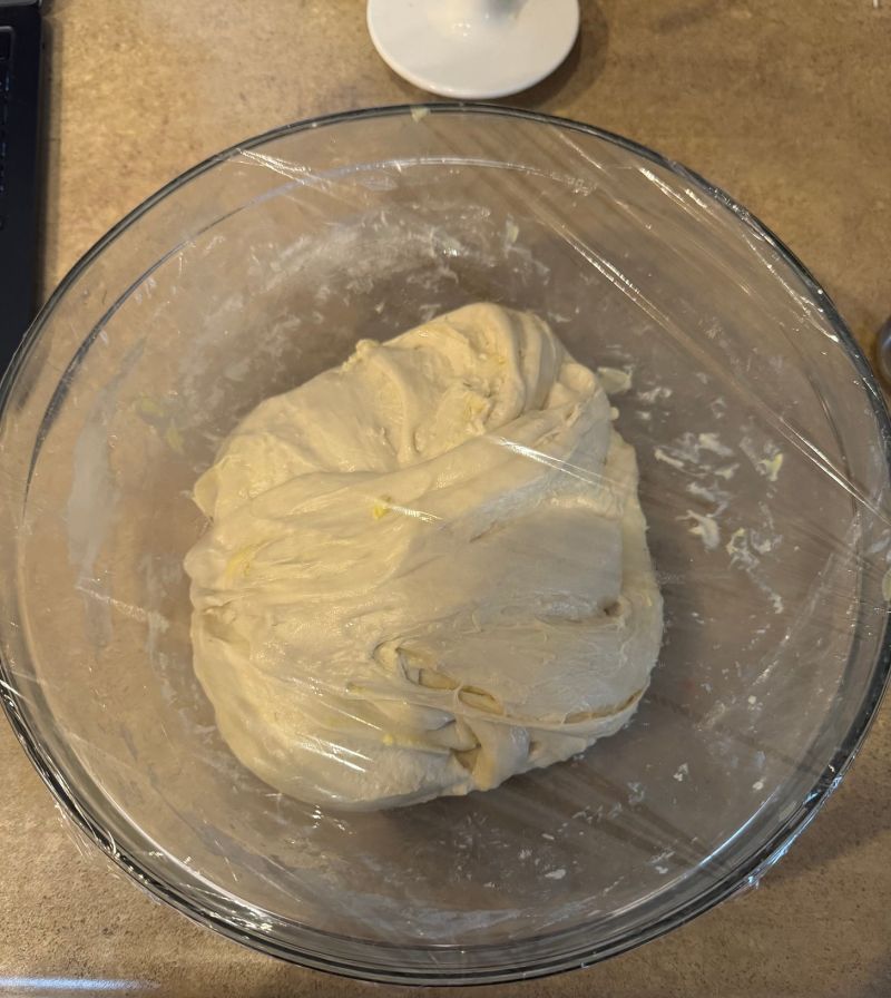 Sourdough Croissant Loaf - Dark Background Collection - 8K Quality