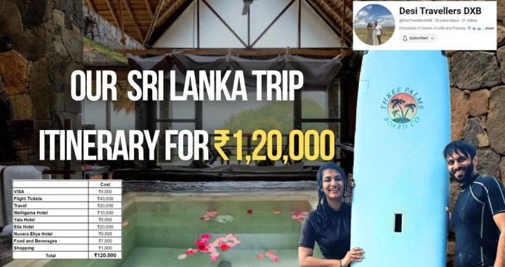 Sri Lanka Budget Trip under 1,20,000