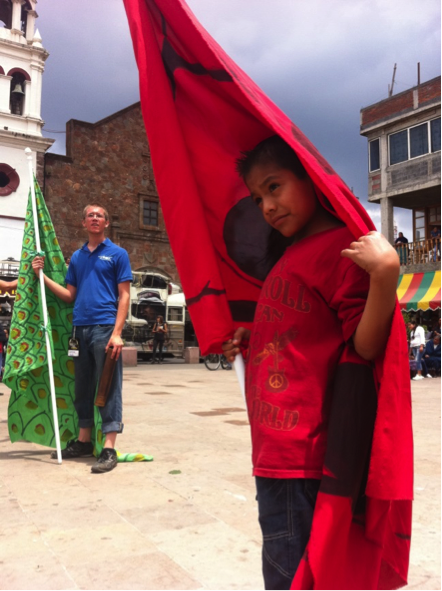Bandera de lucha. Fotografía: Jurhamuti J. Velázquez