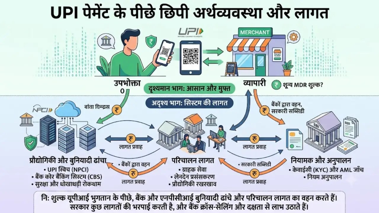 UPI पेमेंट के पीछे छिपी अर्थव्यवस्था और लागत