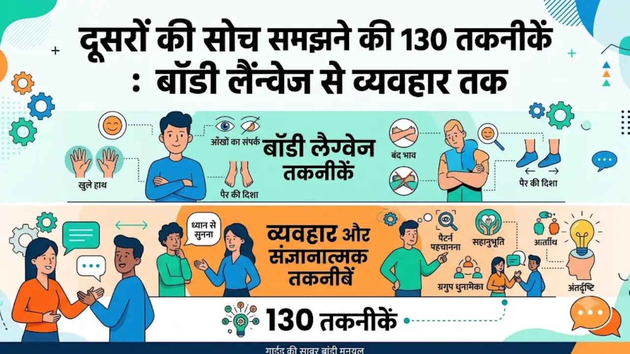 दूसरों की सोच समझने की 130 तकनीकें: बॉडी लैंग्वेज से व्यवहार तक