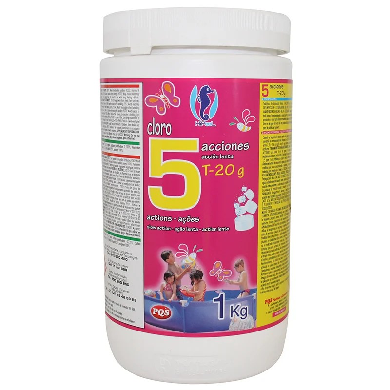 cloro 5 acciones hipool 1kg
