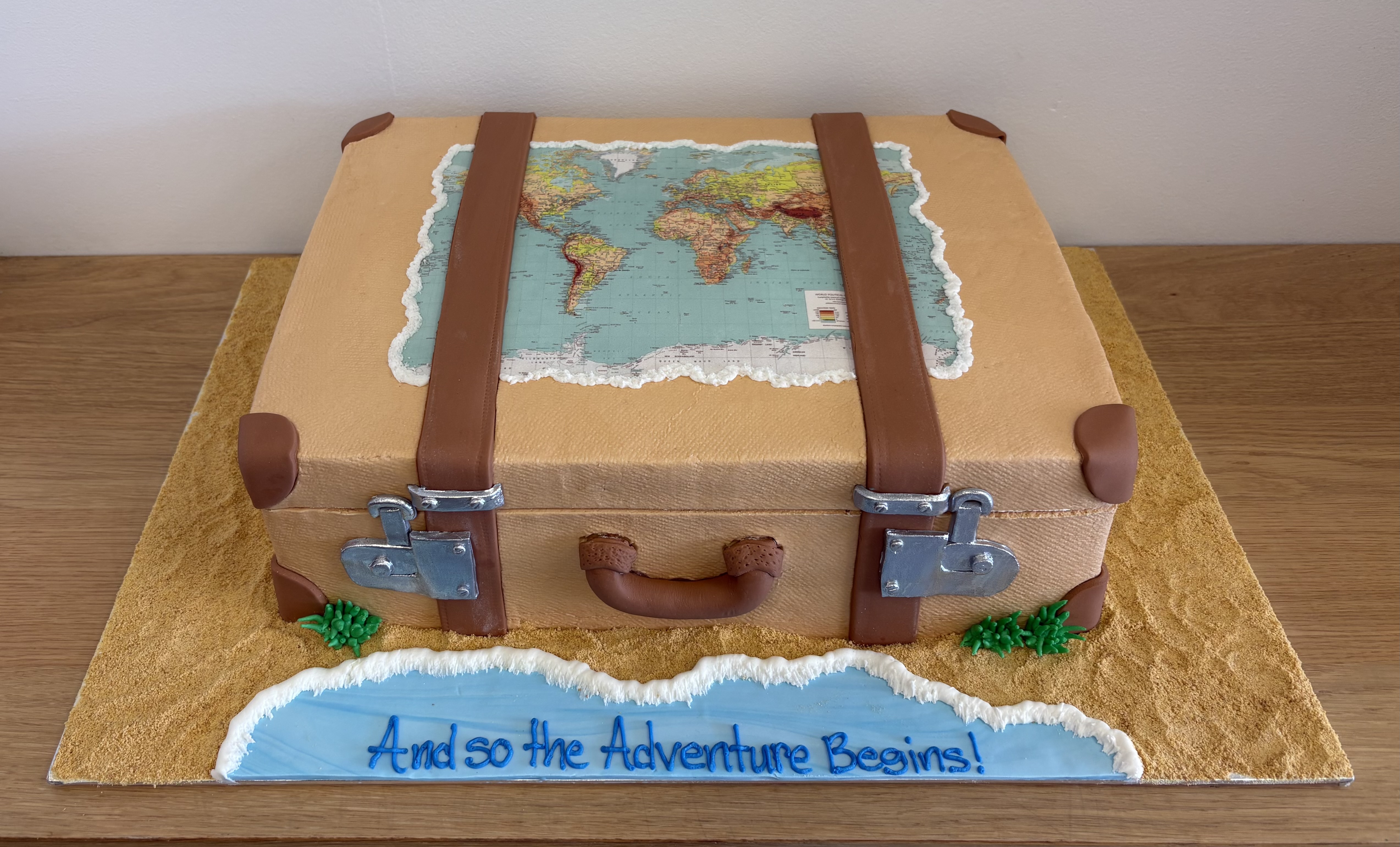 Suitcase Travel Cake
