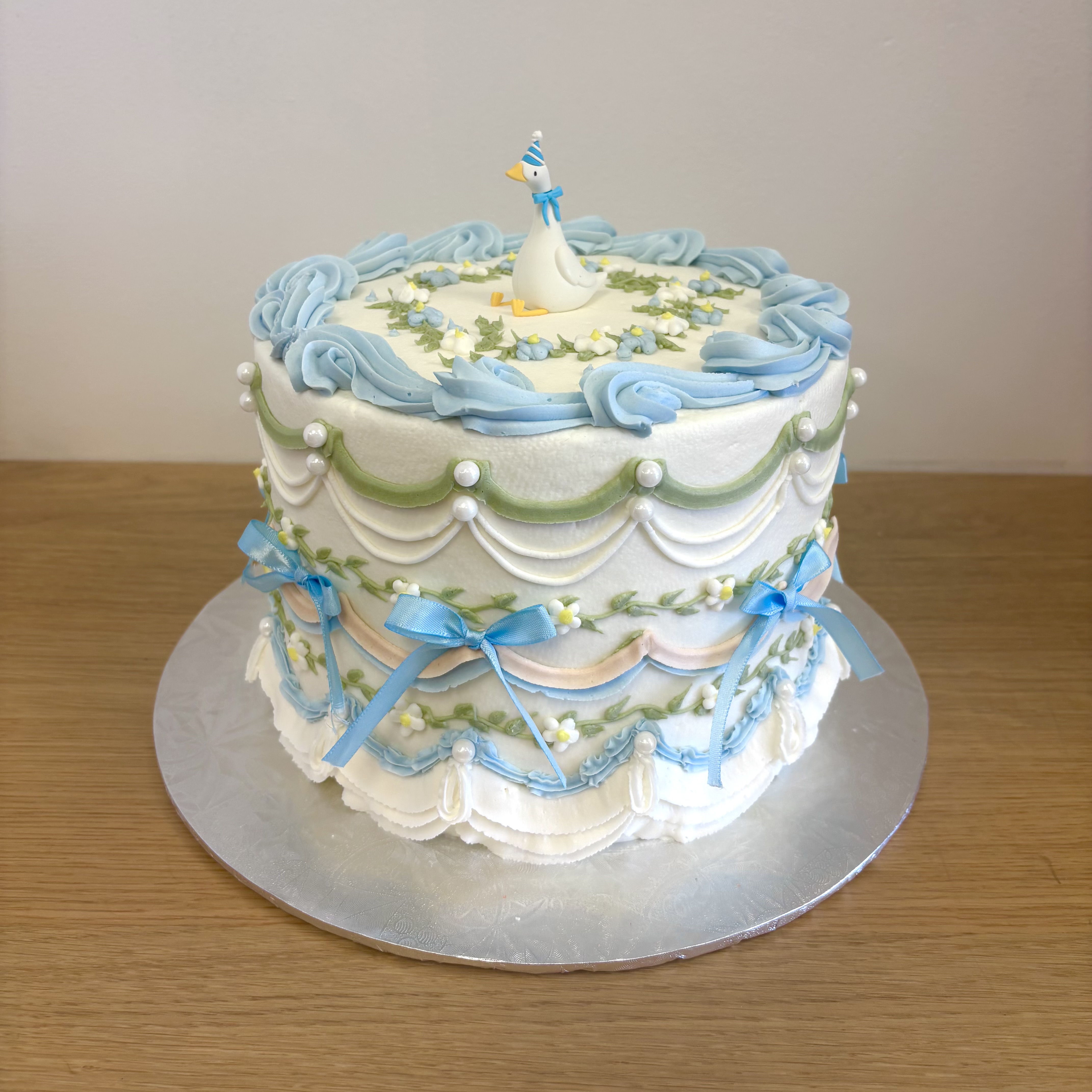 Pastel Blue Vintage Style