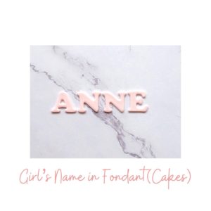 Sugared Fondant Name <br> (Pink)