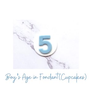 Sugared Fondant Number <br> (Blue)