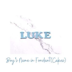 Sugared Fondant Name <br> (Blue)