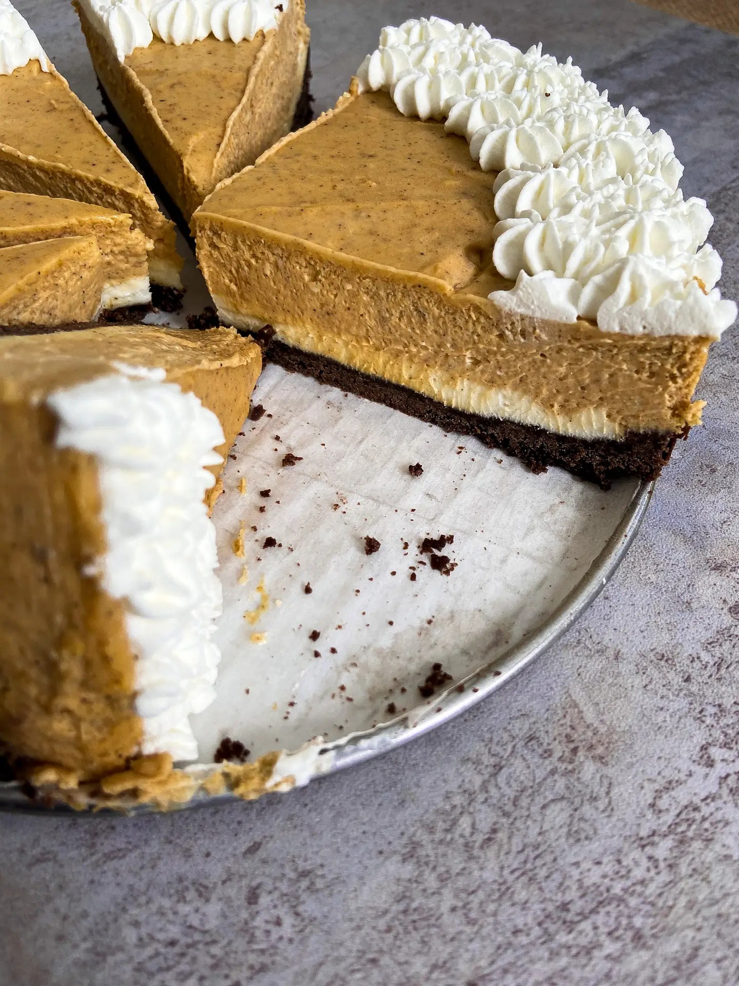 Pumpkin caramel cheesecake slice — Sugar Face Bakes