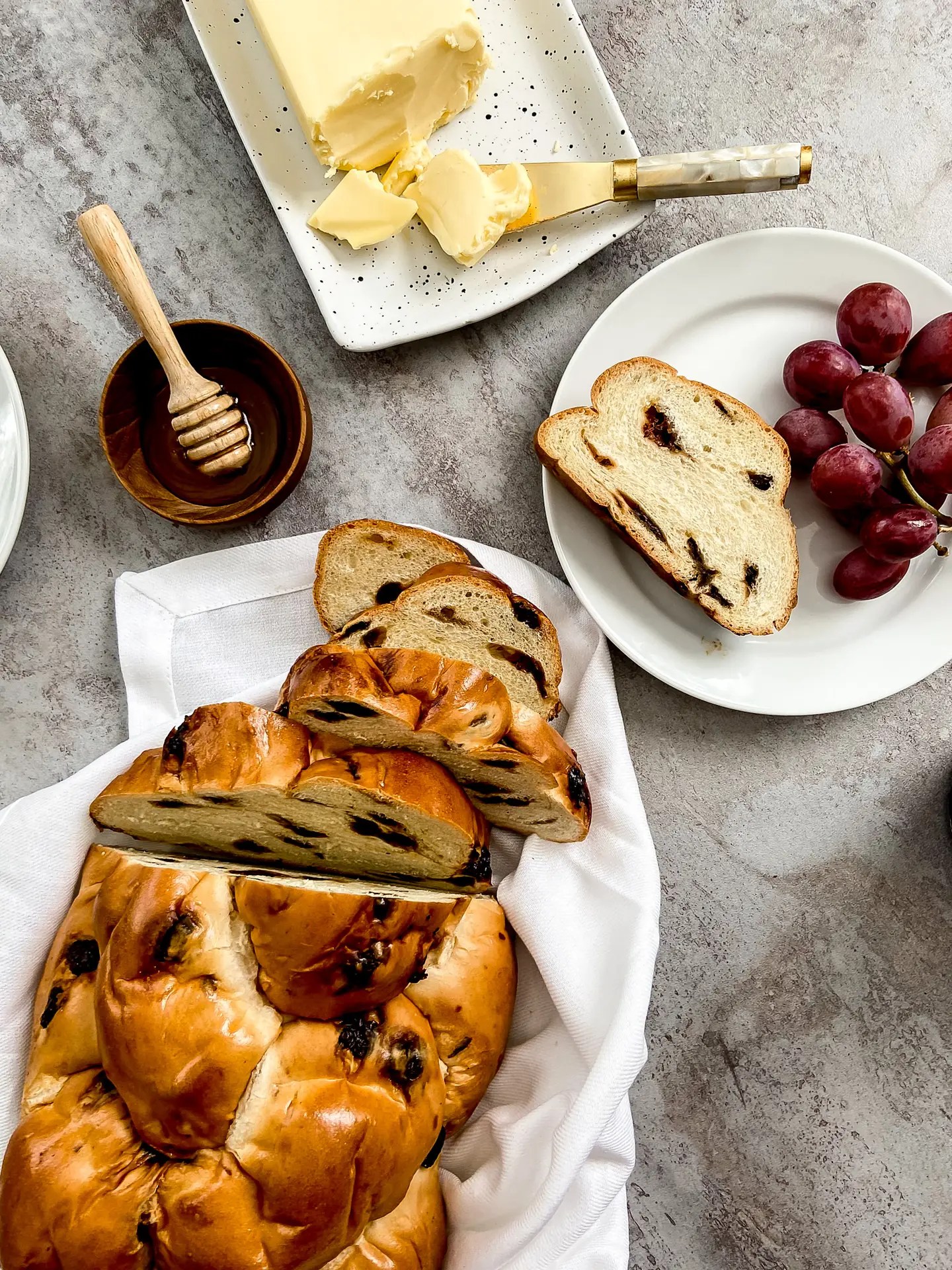 Golden challah bread with sesame seeds