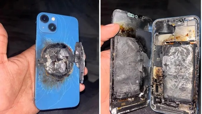 Iphone 13 Mobile explosion in Pocket