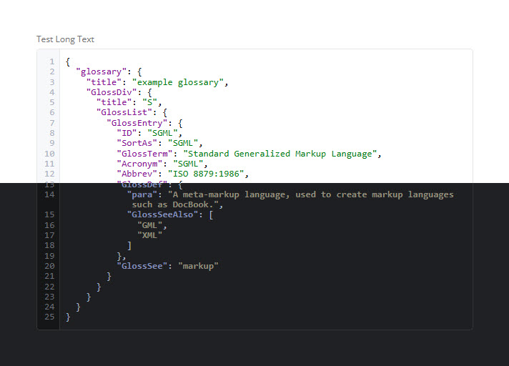 JSON shown with the WebStorm (Auto) theme