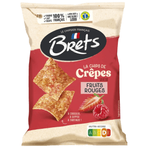 Brets Chips De Crêpes Saveur Fruit Rouges 50g