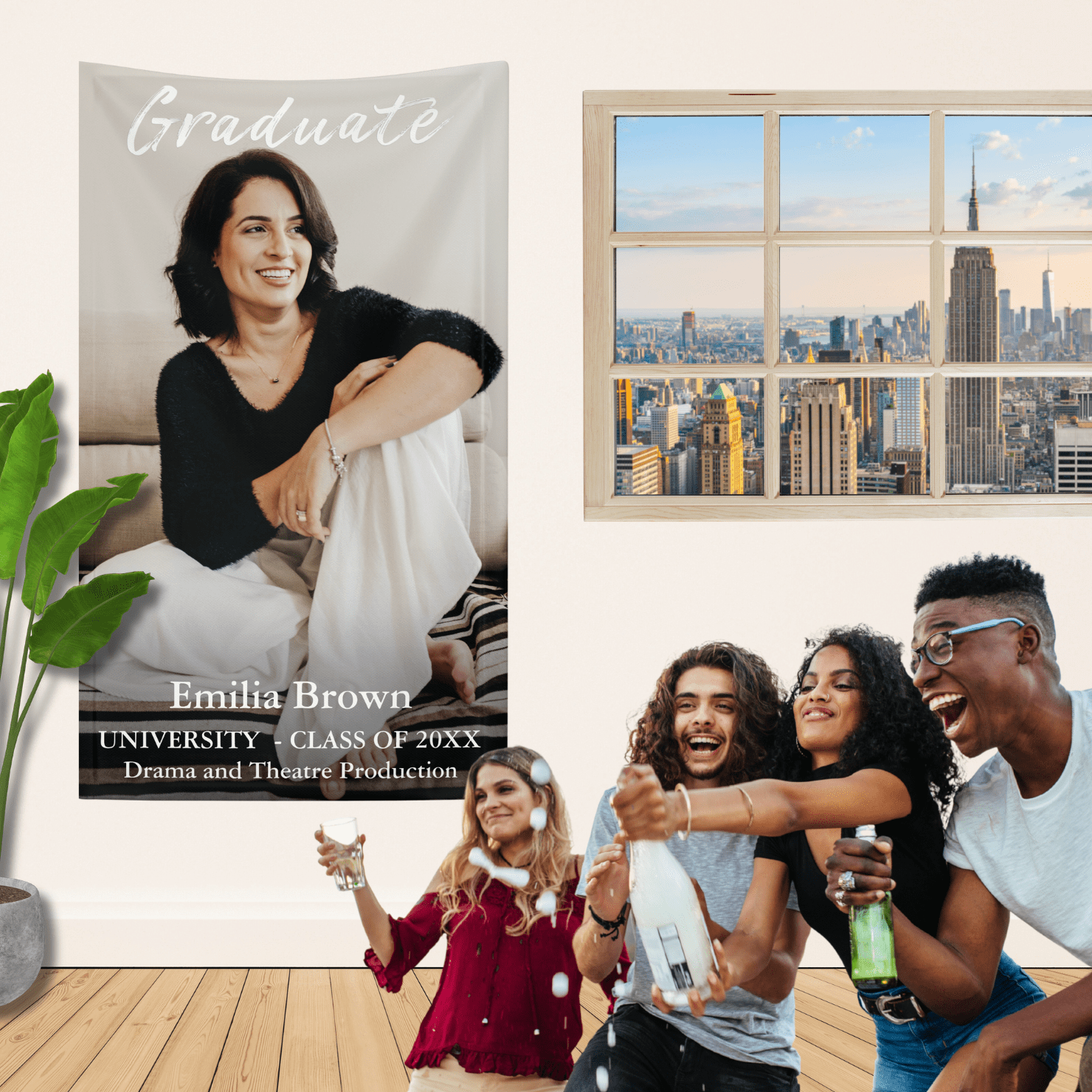 Modern Script Grad Photo Banner
Designed by SukisWorkshop
Printed by Zazzle