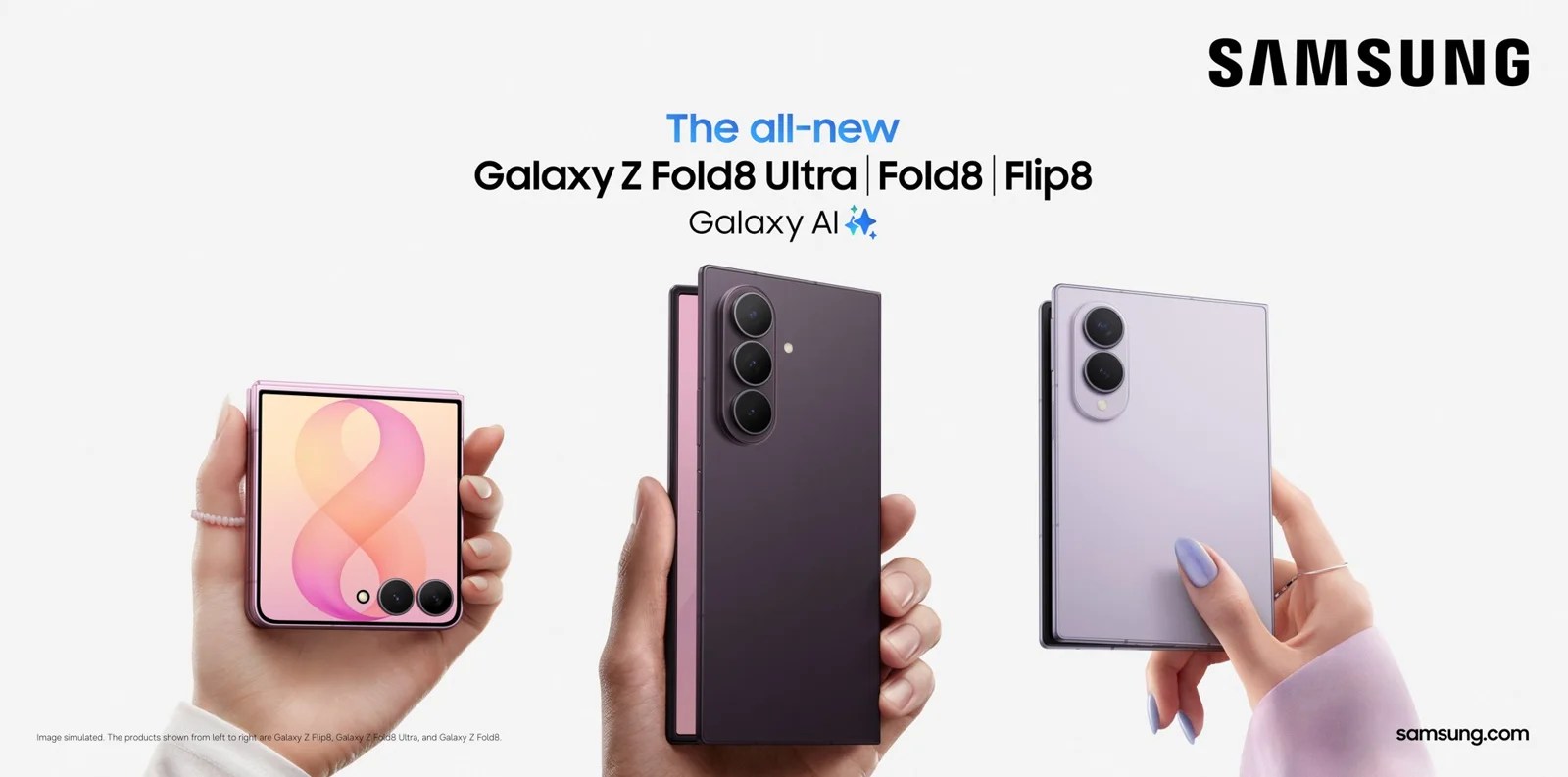 三星 Galaxy Z Flip8 系列摺疊手機