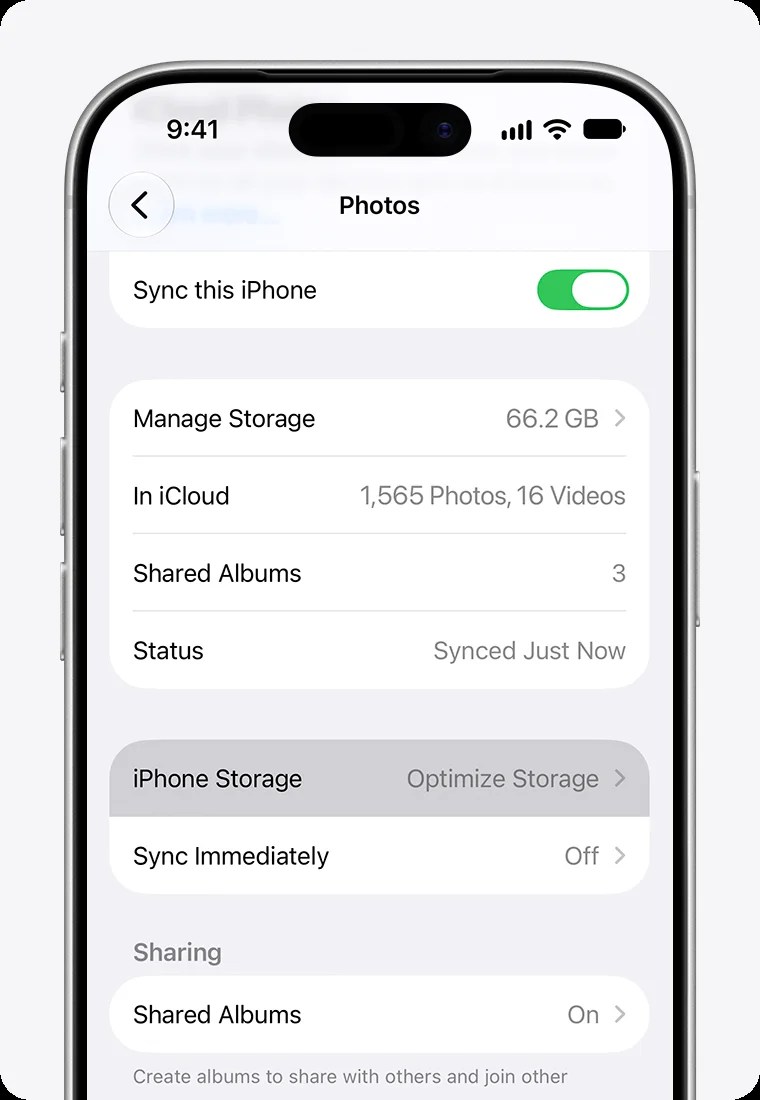 iCloud 怎麼備份 iPhone 照片並釋放空間?完整設定與注意事項 圖片 3
