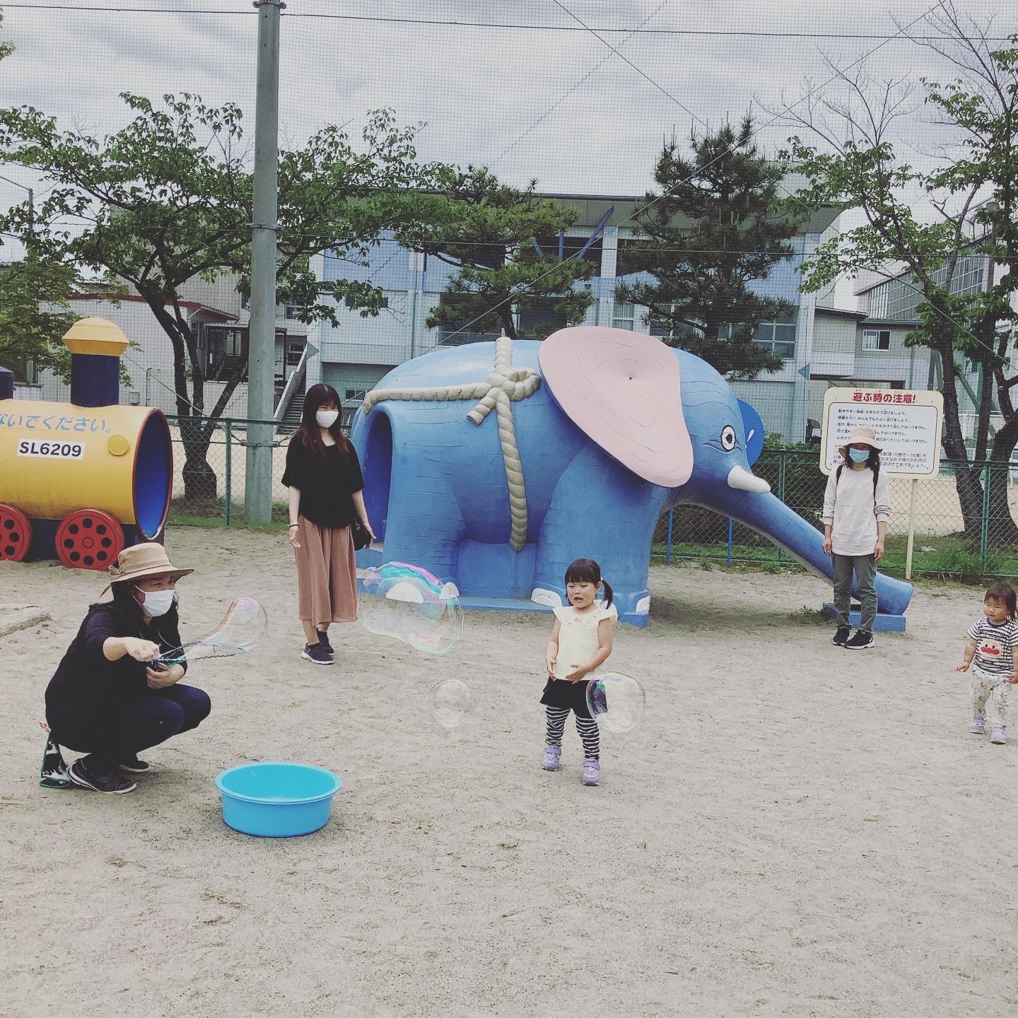 大きなシャボン玉