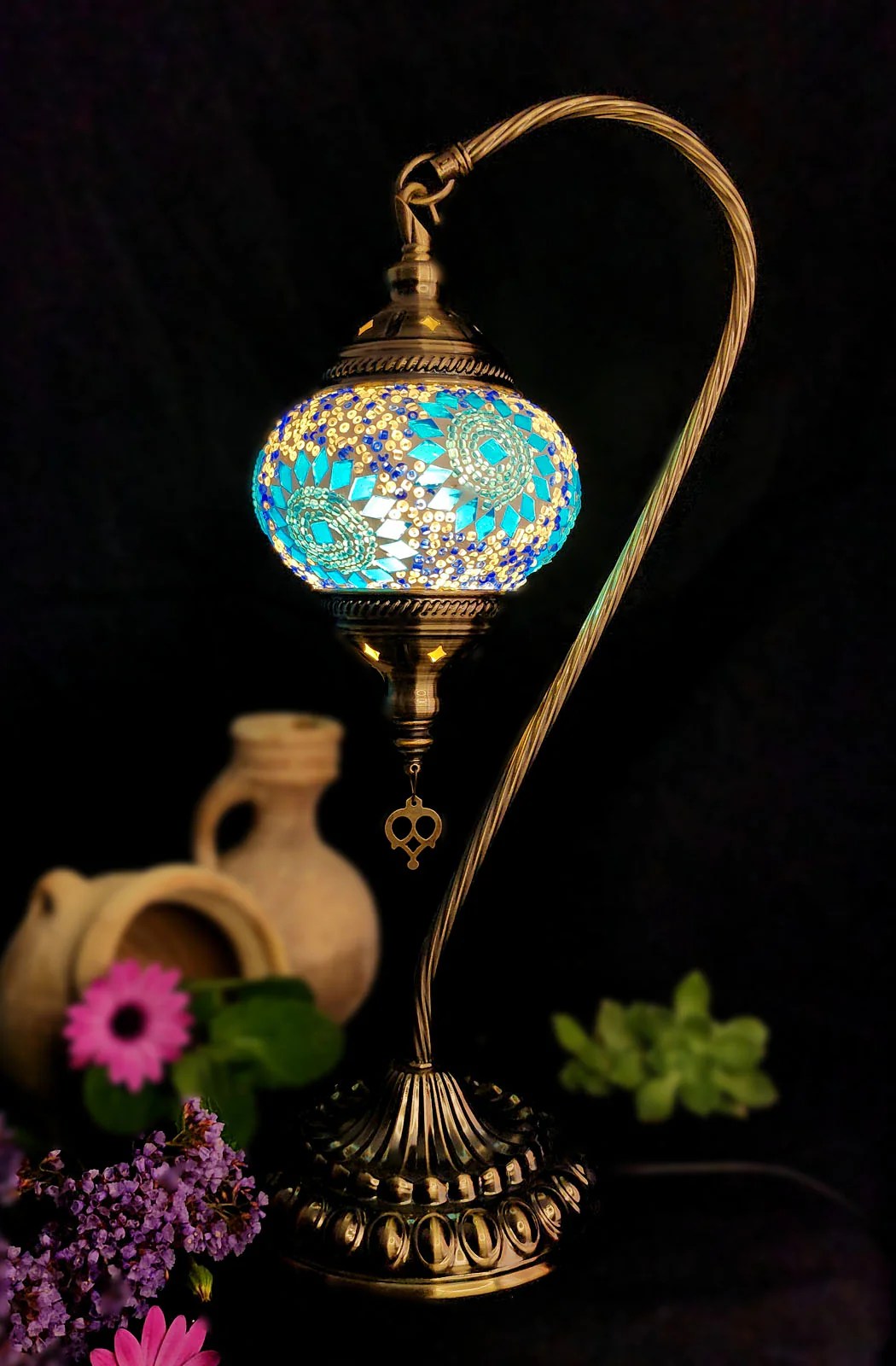Hand crafted turkish mosaic lamps australia