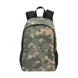 Fabric Backpack with Side Mesh Pockets (1659)