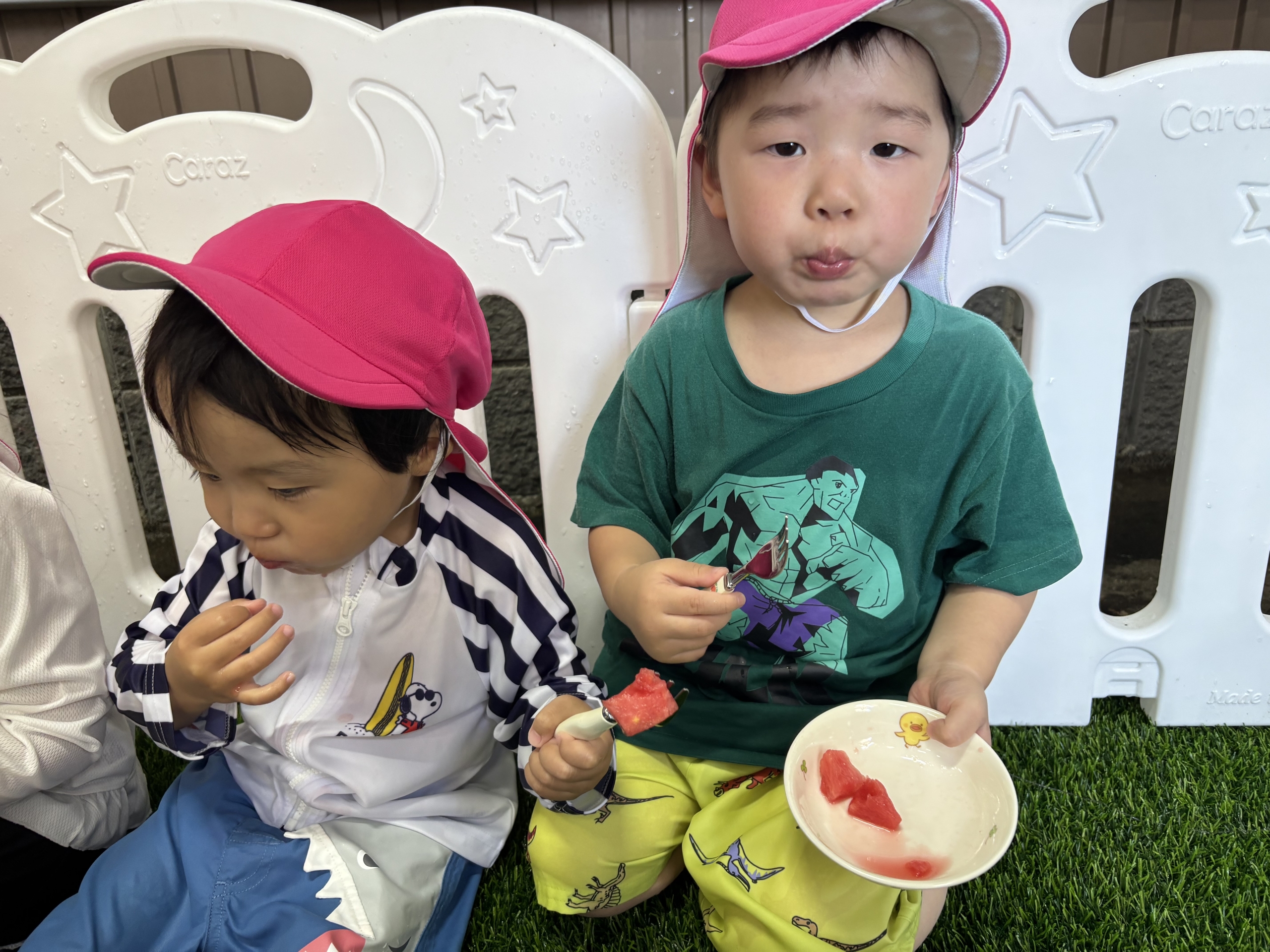 水とスイカで夏満喫🍉🌟