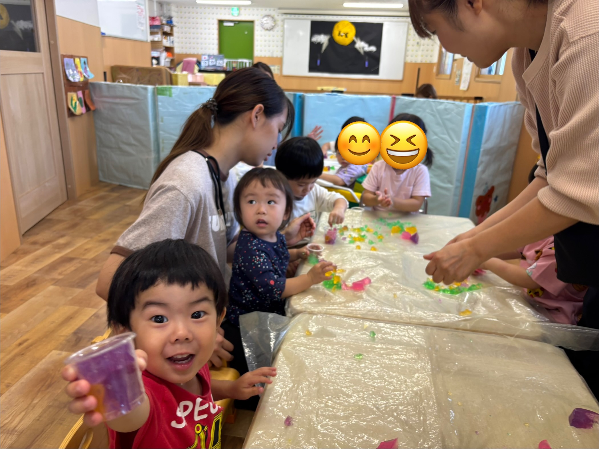 カラフル🌈寒天遊び