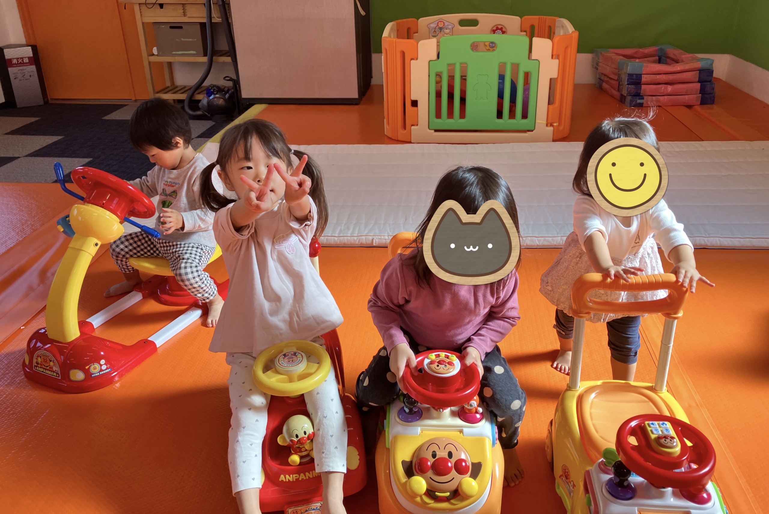 親子園の子供たちはエアマットでいっぱい走ったよ⭐︎