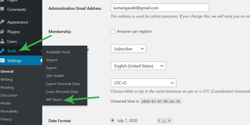 The most straightforward method to reset your wordpress installation is by using a plugin. Reset WordPress to default settings easily and quickly.