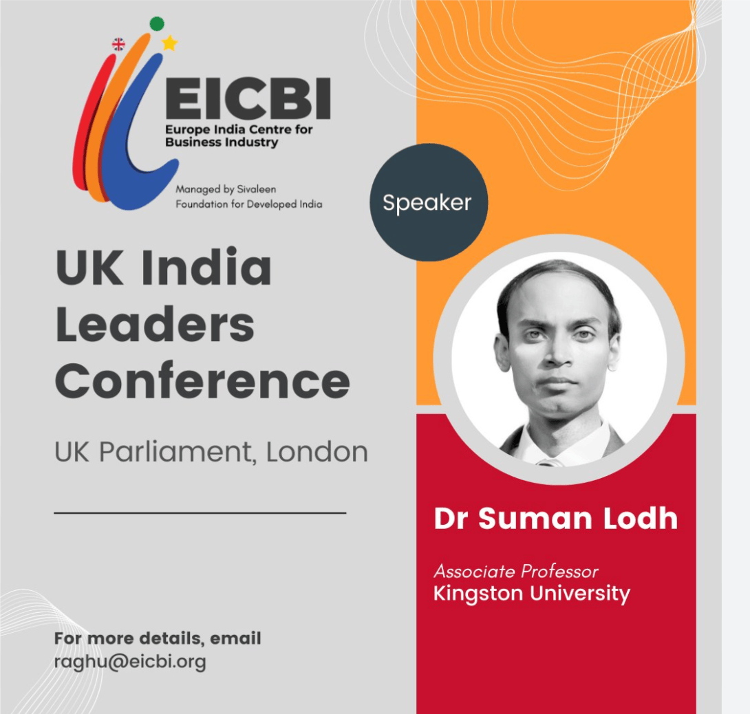 Invited speaking engagement featuring Dr Suman Lodh