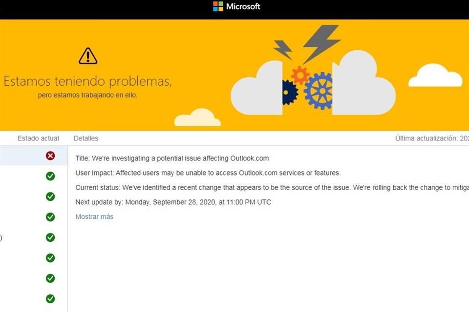 down microsoft