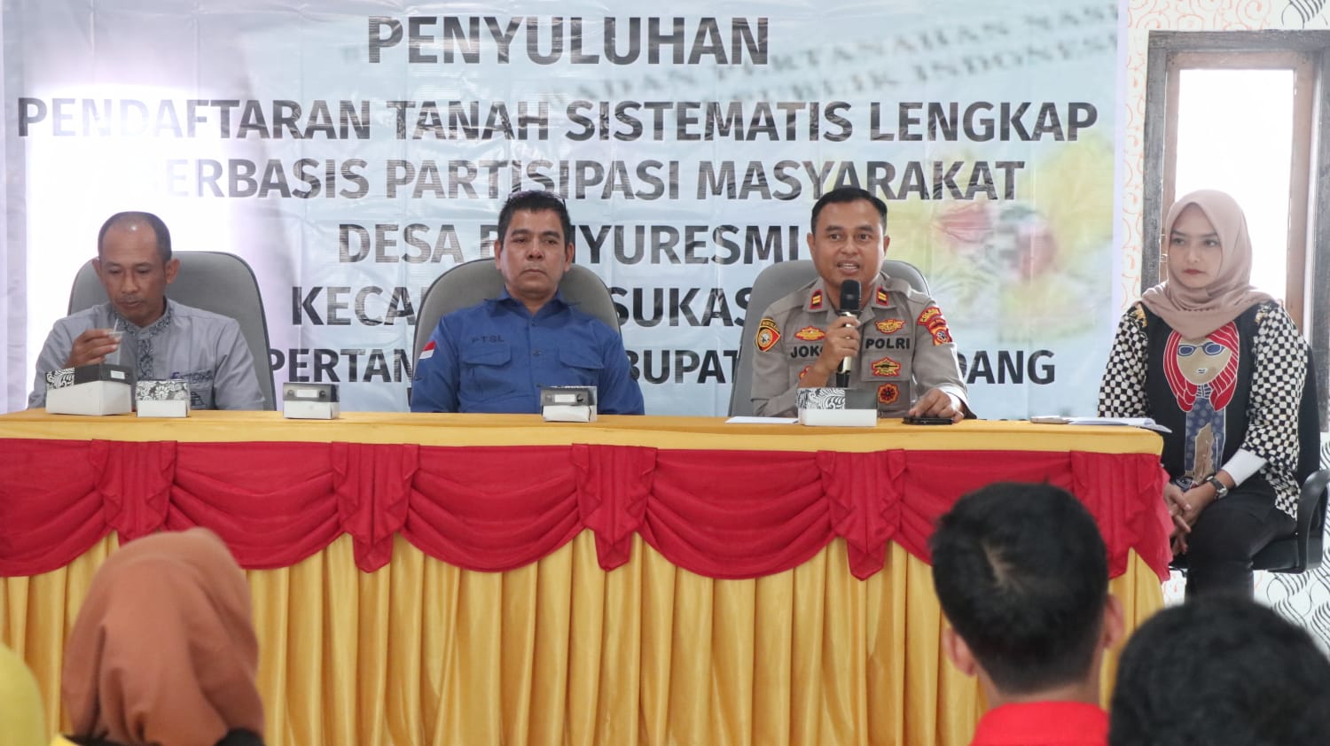 Rangkaian Penyuluhan Pendaftaran Tanah Sistematis Lengkap Berbasis Partisipasi Masyarakat (PTSL PM) di Kecamatan Sukasari memasuki hari terakhir. Kamis (2/3/2023).