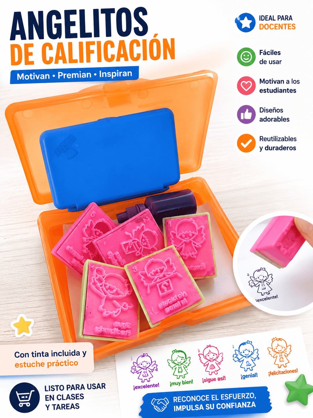 Kit de Sellos de Calificaciones de Angelitos