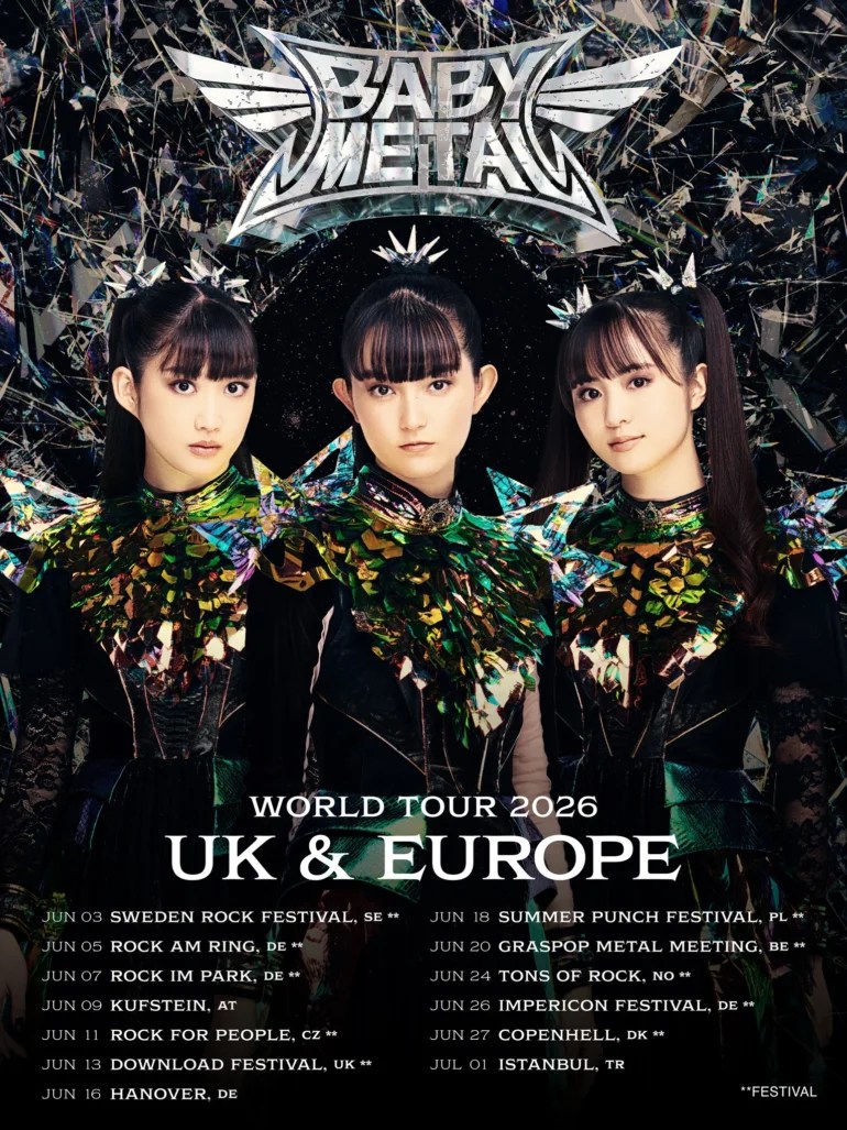 BABYMETAL Anuncia Gira Mundial En 2026 Incluyendo M Xico Fechas Y Precios Image 14 770x1027 