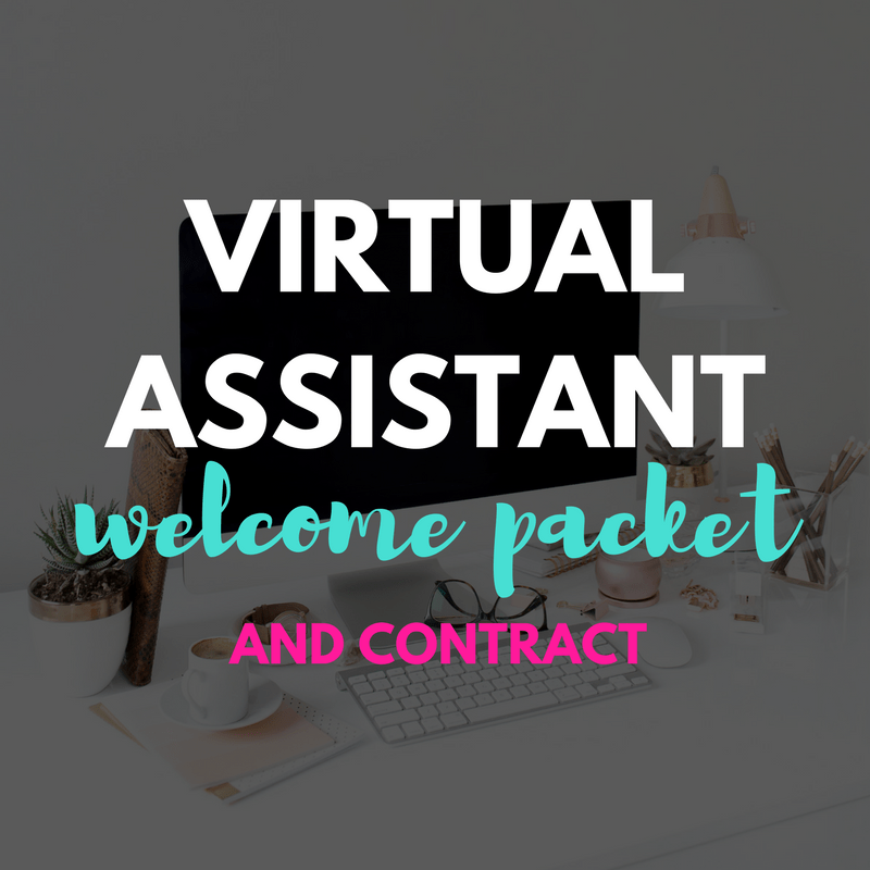 Virtual Assistant Welcome Packet and Contract