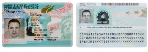 Example of Green Card