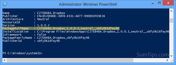 Uninstall Modern UI App with PowerShell