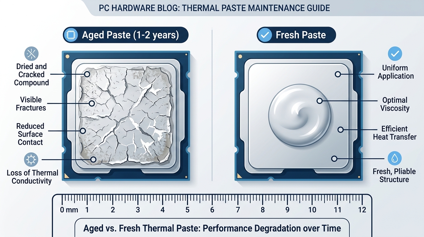 How Often Should You Replace Thermal Paste SunbeamTech Dried Vs Fresh Thermal Paste Comparison 