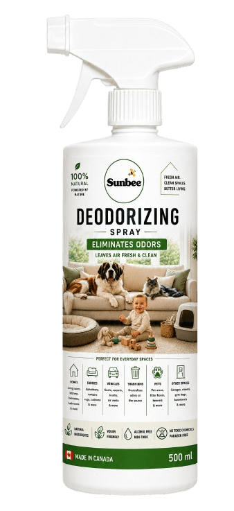 Natural Deodorizing Spray for home, family and pet spaces