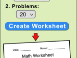 Math Worksheet Generator Create Free Random Math Problems
