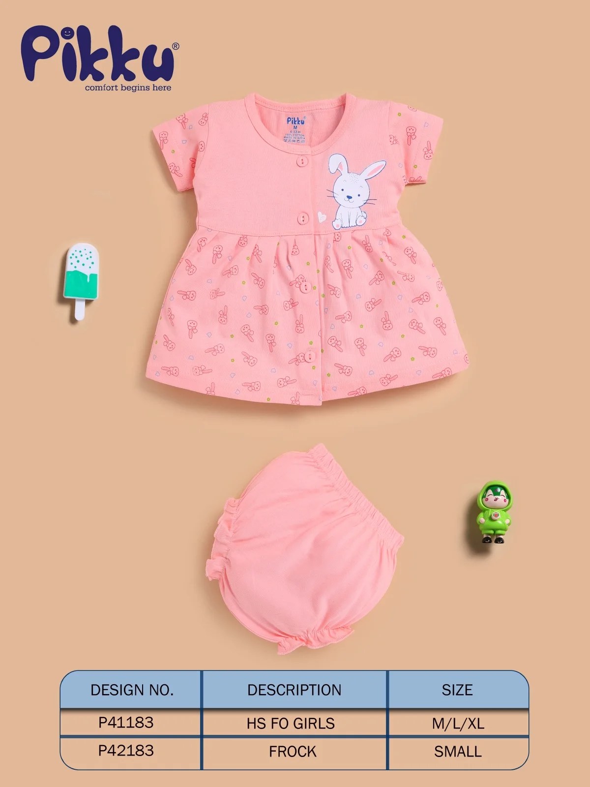 P41183B-16/20-H/S-FROCK-PIKKU