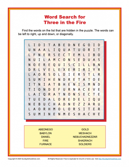 free printable bible word search activities on sunday school zone