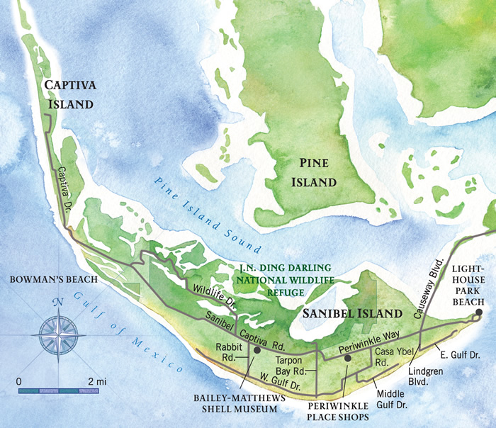 Sanibel Island Map Guide To Sanibel Island Vacations Sanibel Map 