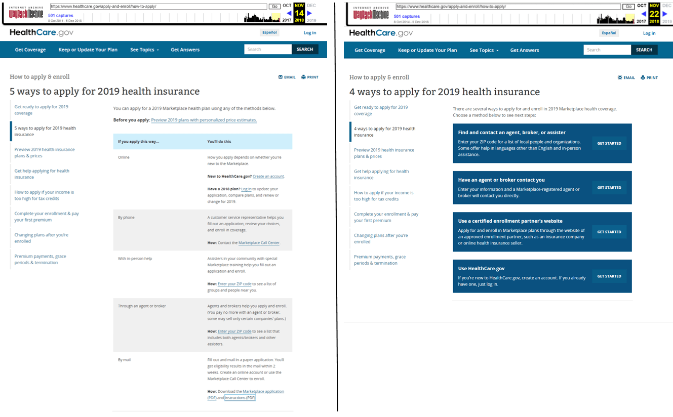 When looking for the right insurance company to suit your needs, you will have to sift through different insurance companies until you find the one with the right. In Overhaul Of Healthcare Gov Webpage Information About Ways To Apply Is Gone Sunlight Foundation