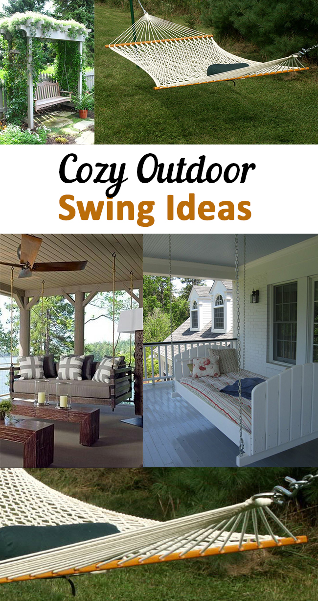 Fun And Creative Outdoor Swing Ideas Sunlit Spaces Diy Home Decor Holiday And More