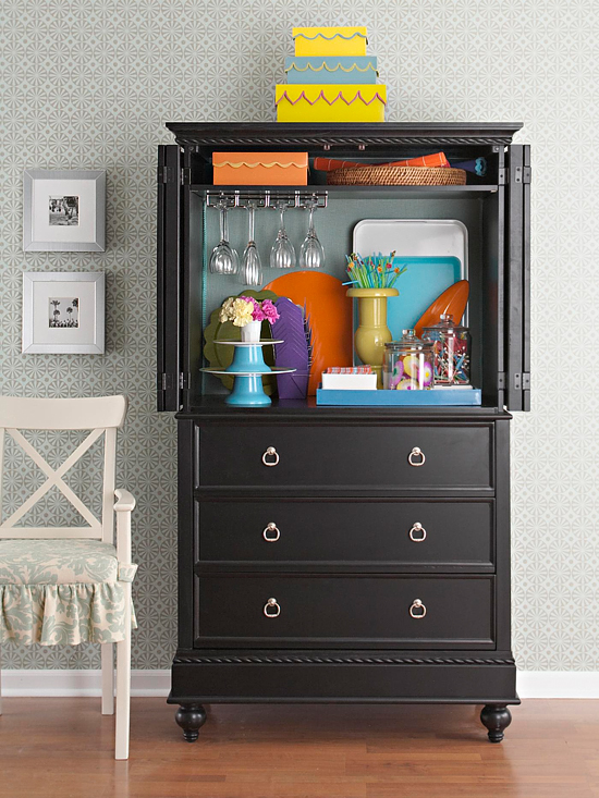 How to load the dishwasher how to use a sewing machine how to clea. How to Organize With Repurposed Armoires