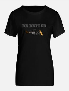 Be BETTER Women's Slim Fit T-Shirt, Black, Medium