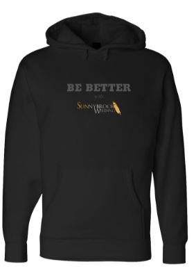 Be Better Unisex Hooded Pullover Sweatshirt, Black, Large